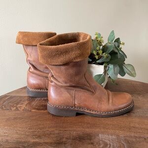 Roots Tan Leather Boots